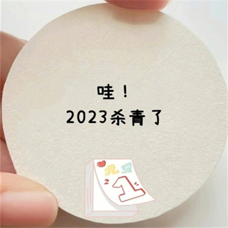 2024跨年祝福文案配图 哇2023杀青了